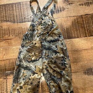 KIDS Vintage Camo Overalls with Leaf Pattern
